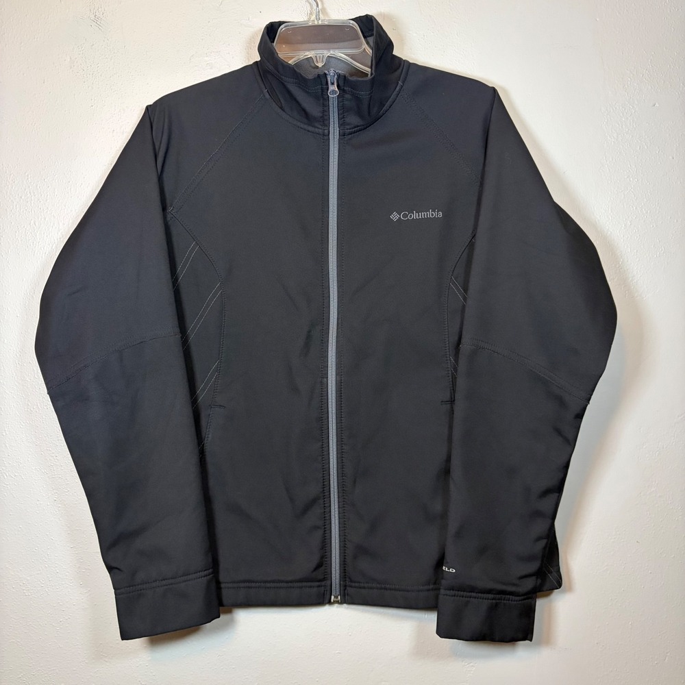 Columbia Kruser Ridge II Softshell Jacket Black‎ WL6623 Womens Large Omni-Shield